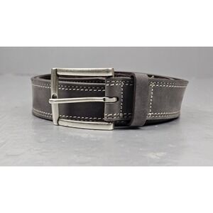 Allen‎ Edmonds Belt Mens Size 44/112  Italian Leather Gray 1019629 Made In USA